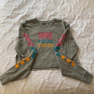 Vans cute long sleeve crop top